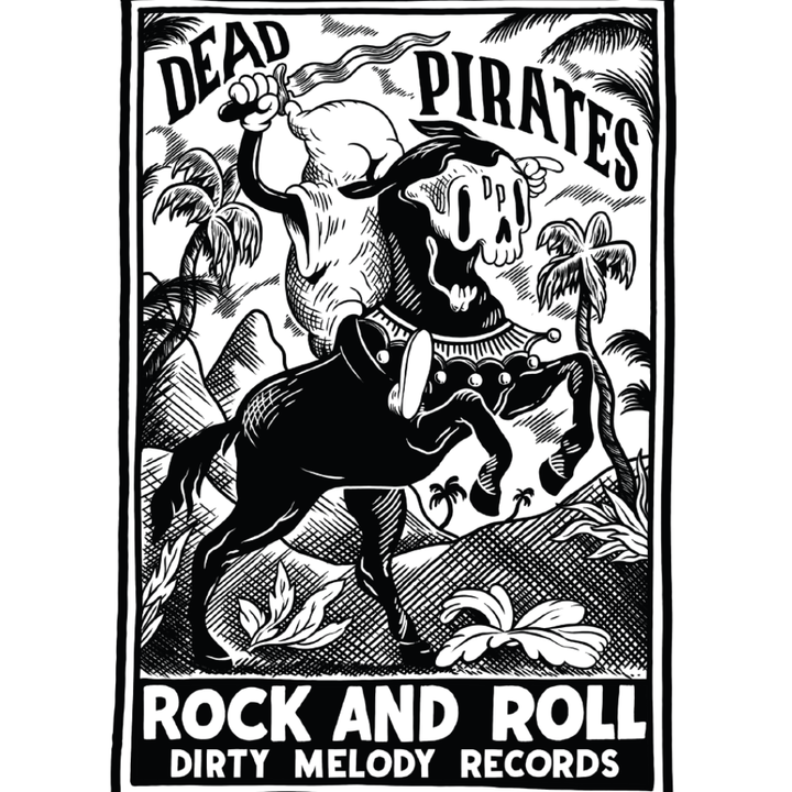 The Dudes Dead Pirates T-Shirt - White/Black