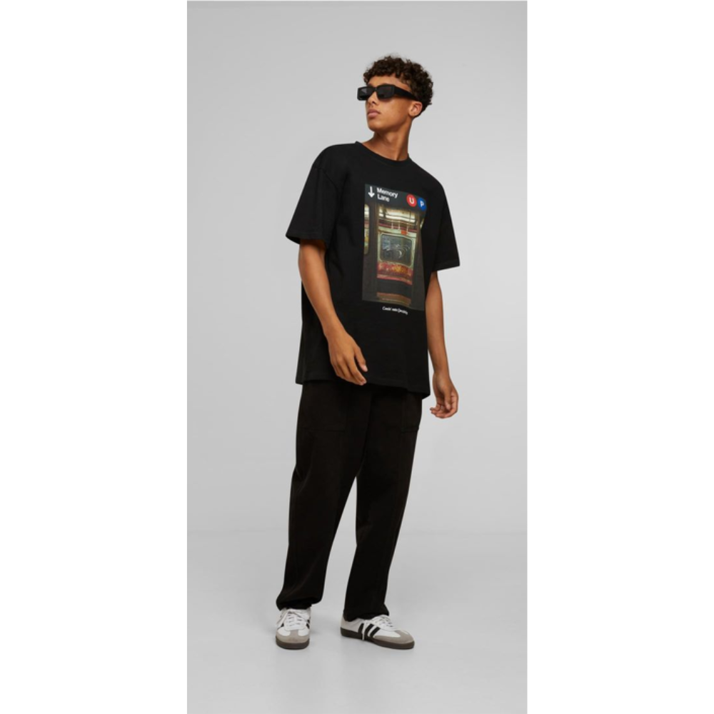 TB  Next Memory Lane Oversize Tee - Black