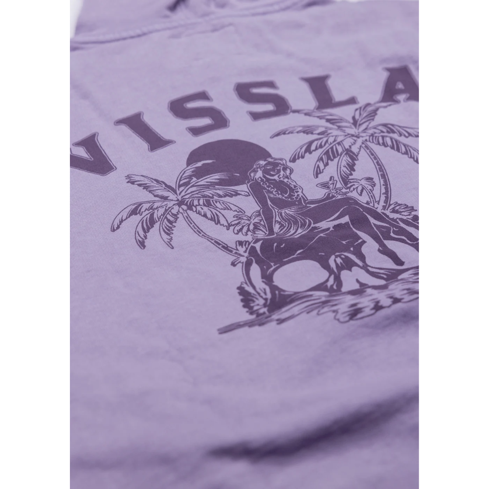 Vissla Skullisla Pull Over Hoodie Washed Fleece - Dusty Lilac