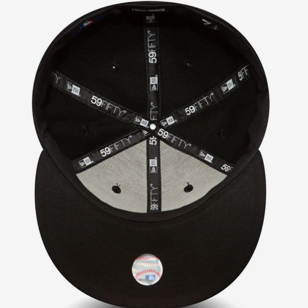 New Era 47487 Atlanta Braves Essential 59FIFTY Cap - Black/White
