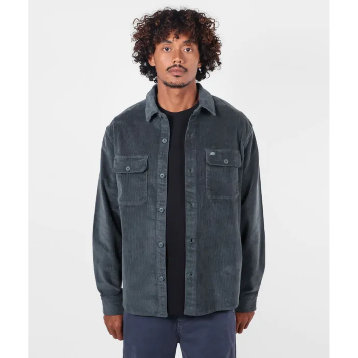 Oxbow Overshirt Cord Jacke - Pewter