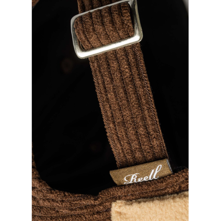 Reell Docker Cap - Dark Brown Cord Beige Fleece