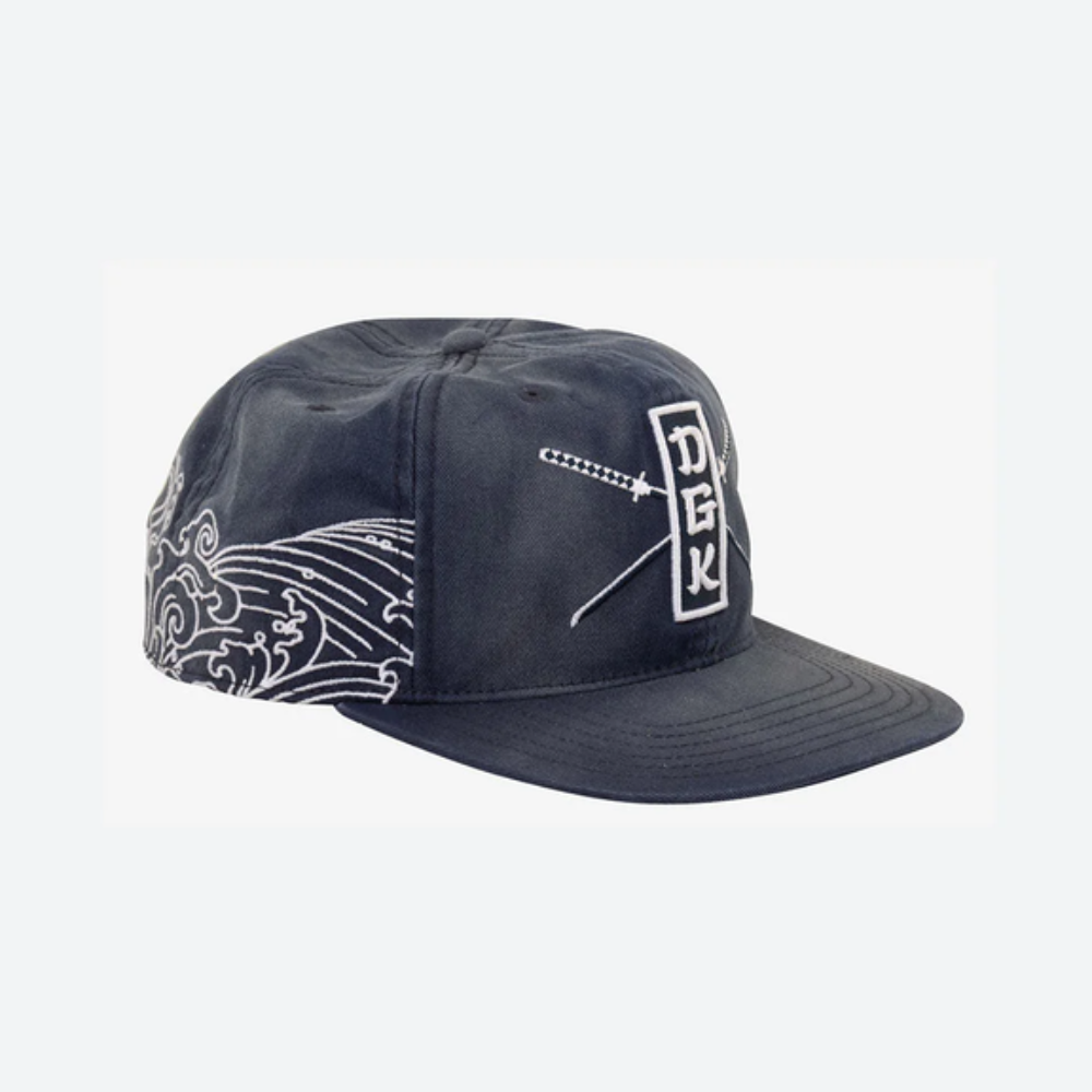 DGK Oceans Snapback Cap - Indigo Blau
