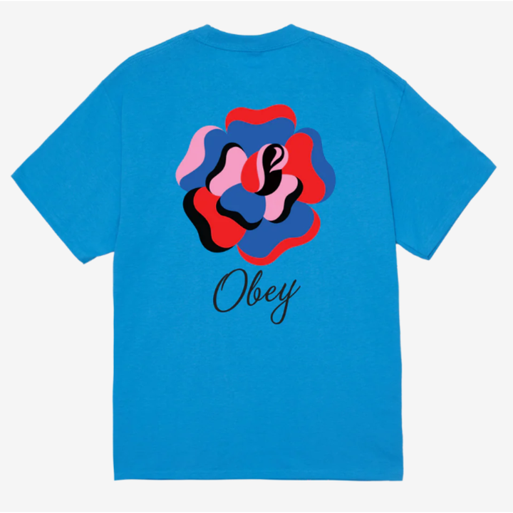 Obey PAPER ROSE CLASSIC T-SHIRT - AZURE BLUE