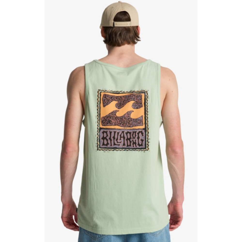 Billabong Stamp Tank Top - Vintage Green