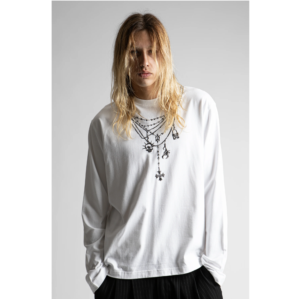 Wasted Paris T-Shirt Manches Longues Faith - Black/White