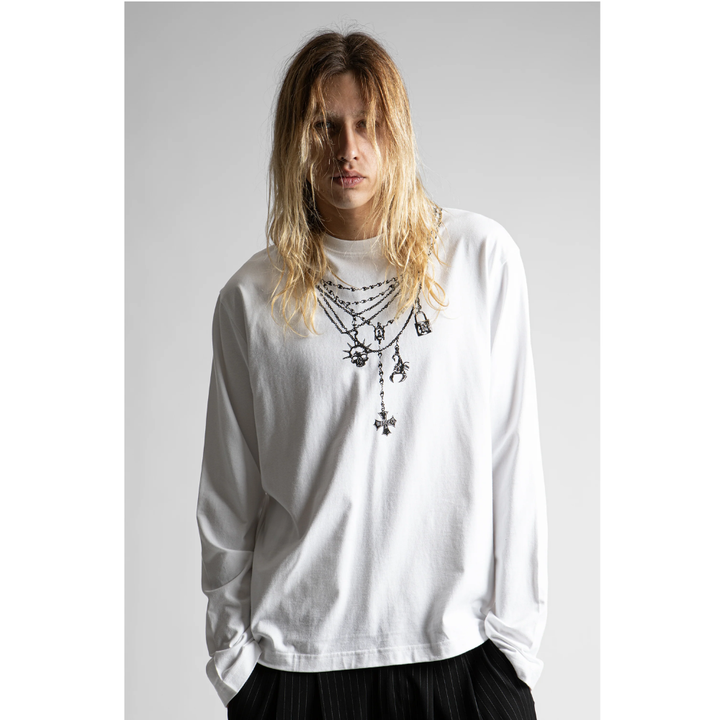 Wasted Paris T-Shirt Manches Longues Faith - Black/White
