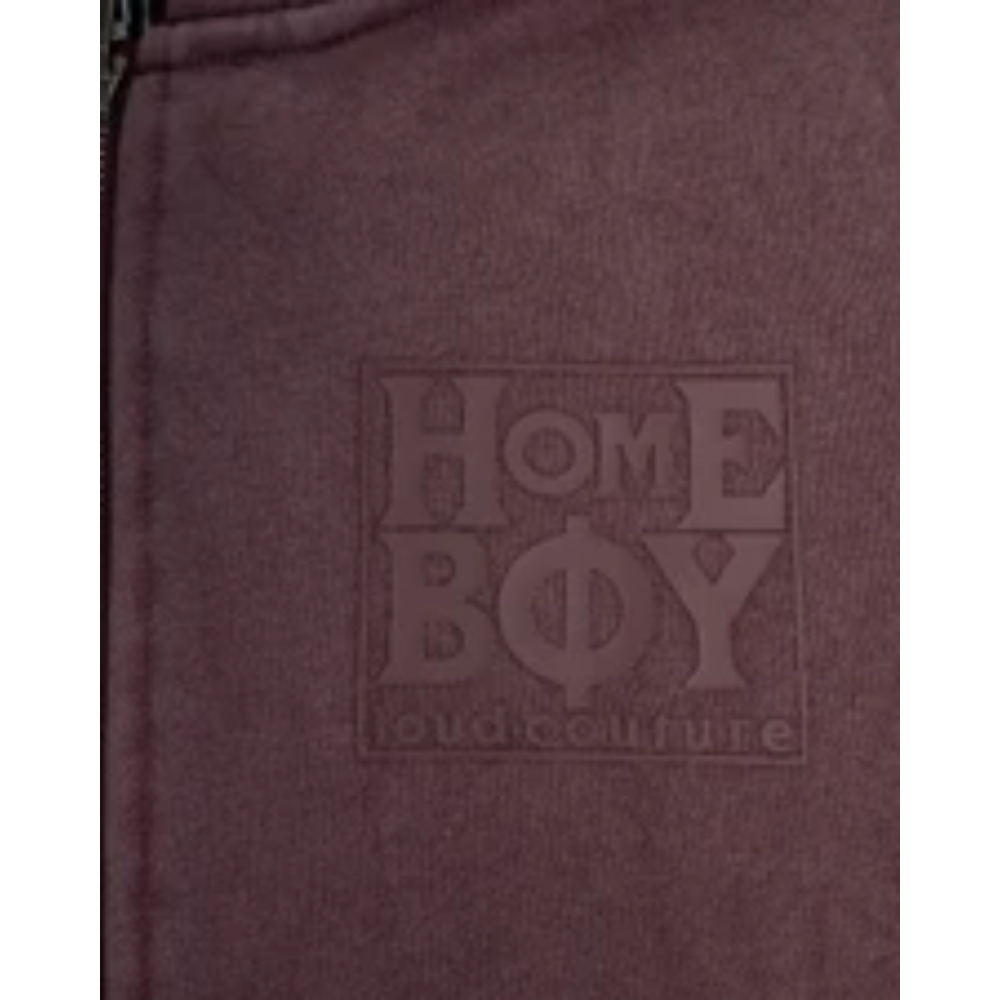 HomeBoy OLD SCHOOL Hoooded Jacket - Maroon Washed