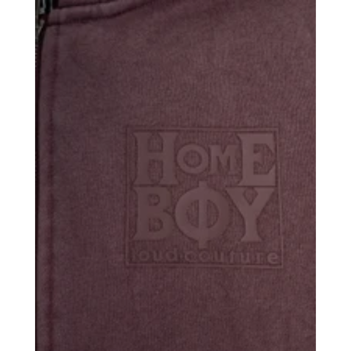 HomeBoy OLD SCHOOL Hoooded Jacket - Maroon Washed