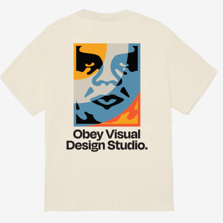 Obey VISUAL DESIGN STUDIO CLASSIC T-SHIRT - Cream Beige