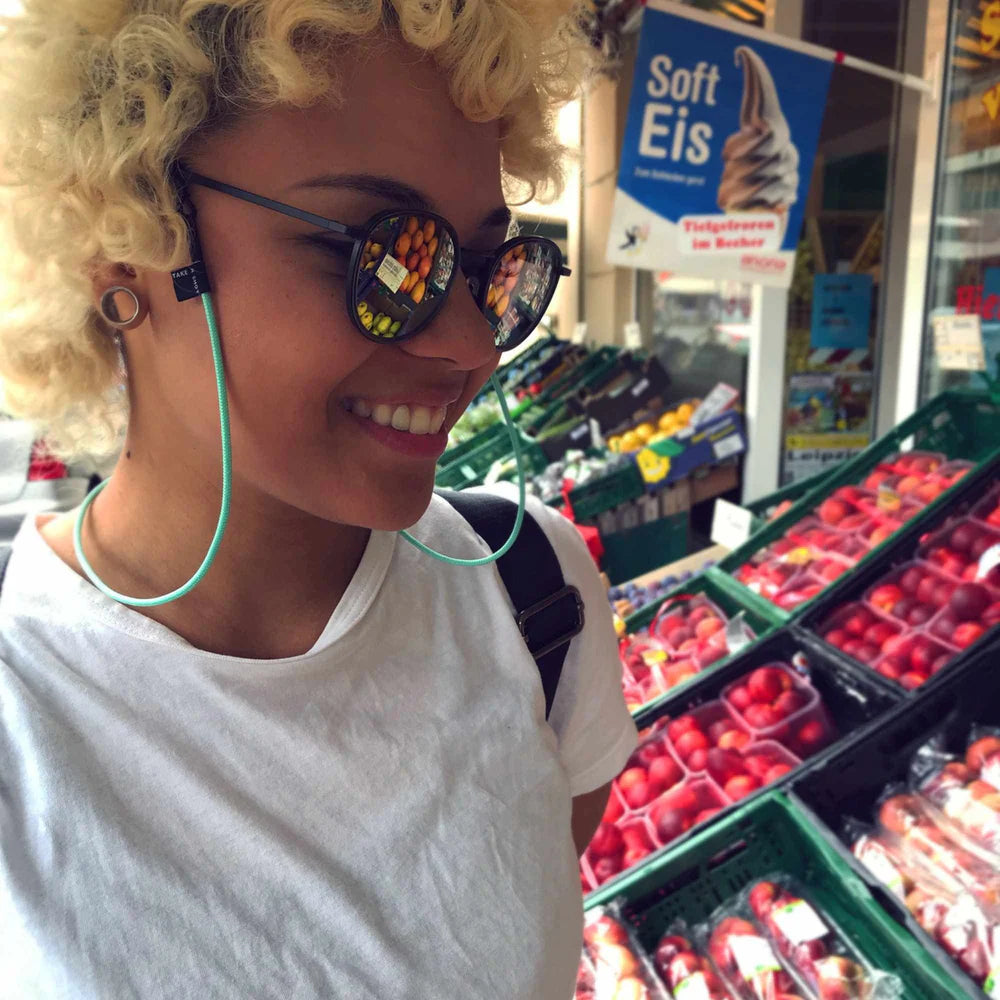 Take A Shot SONNENBRILLENKETTE Premium Brillenband - Mint