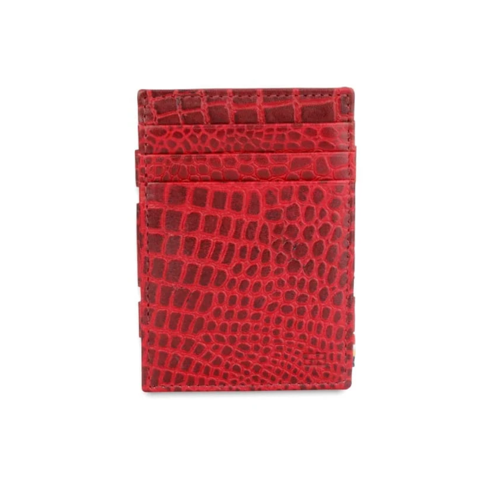 Garzini / Hunterson Essenzial Coin Magic Wallet 7 Cards - Croco Burgundy