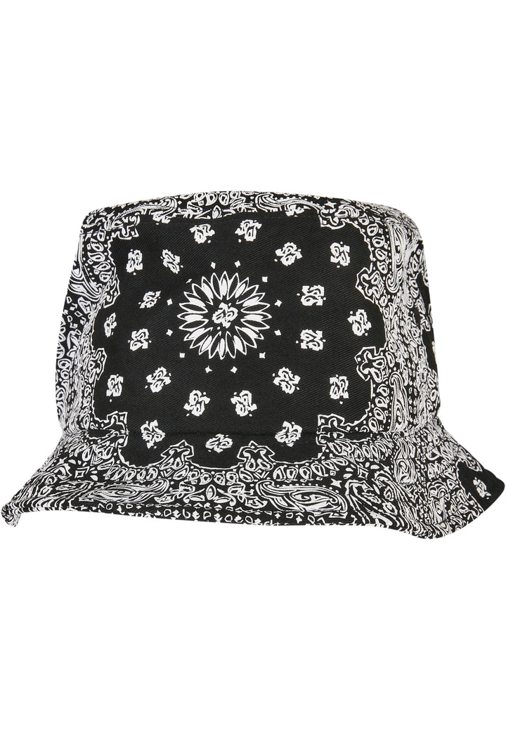 TB Bandana Print Bucket Hat - Black