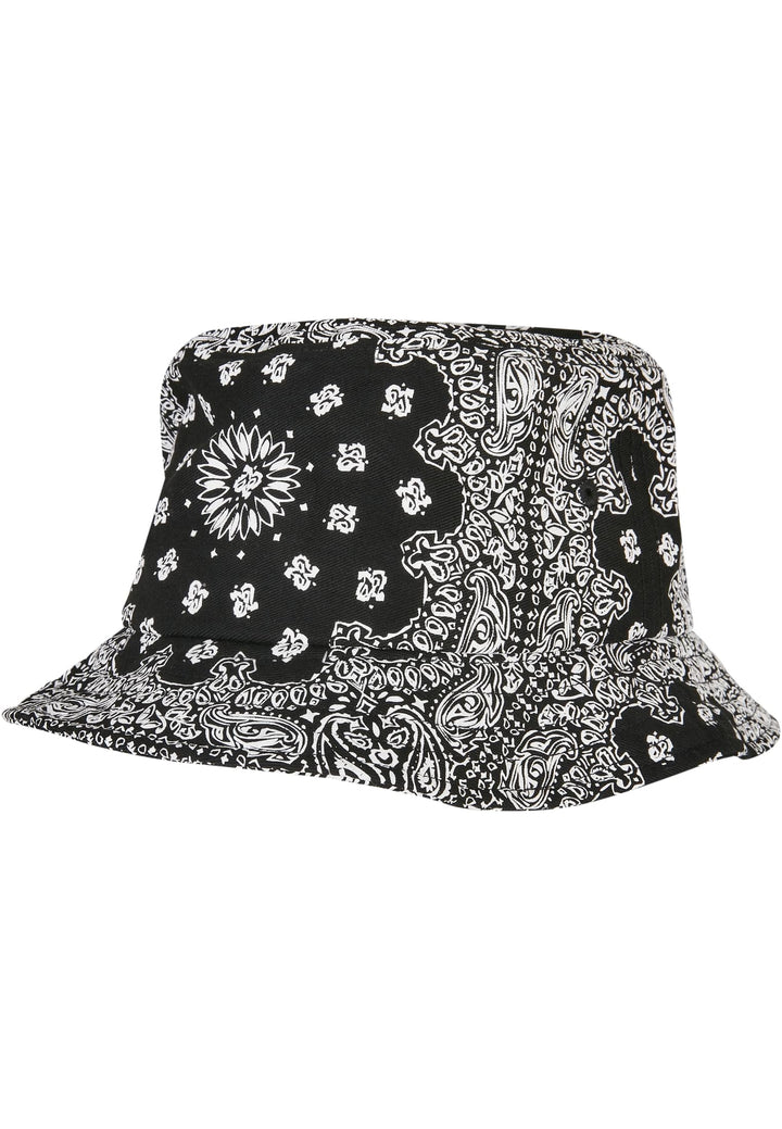 TB Bandana Print Bucket Hat - Black