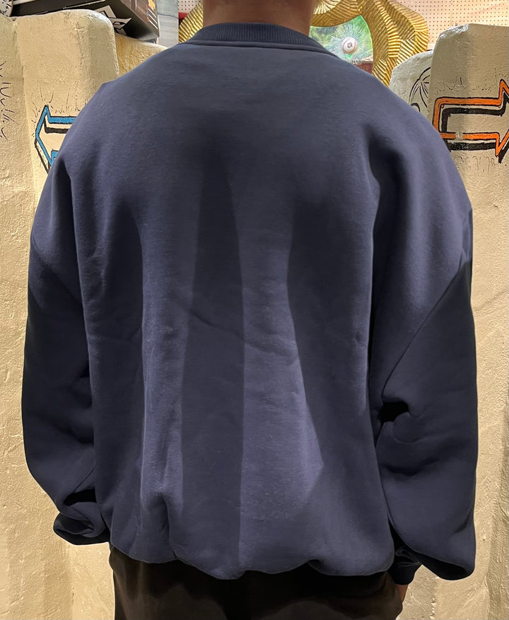 Karl Kani Varsity Print Os Creaneck Sweatshirt - Dark Blue