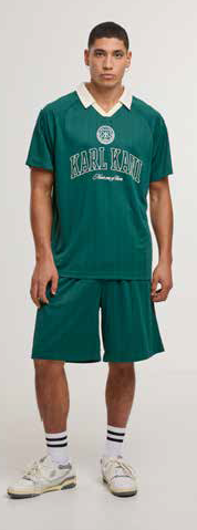 Karl Kani Insig Shad KK INSIGNIA SHADOW PINSTRIPE SOCCER SHORTS - Green