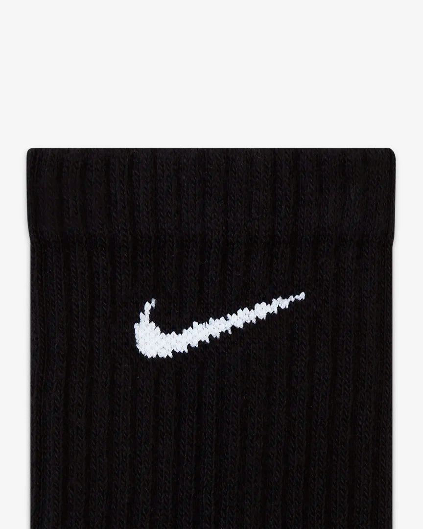 Nike 7664 Everyday Cushioned Crew Socks (3Pair) - 010 Black