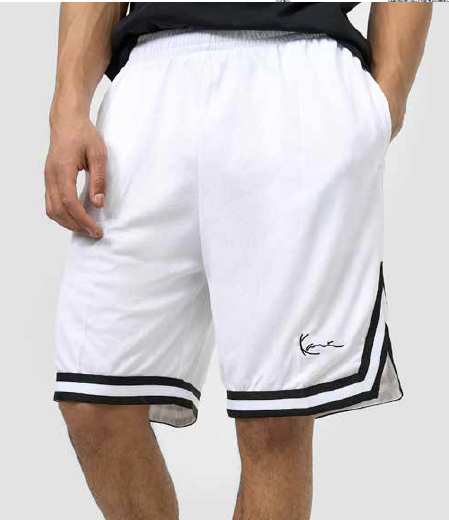 Karl Kani Mesh Short Signature - White / Black