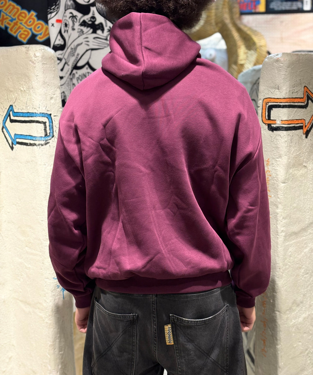 Karl Kani College OS Oversized Hood - Plum