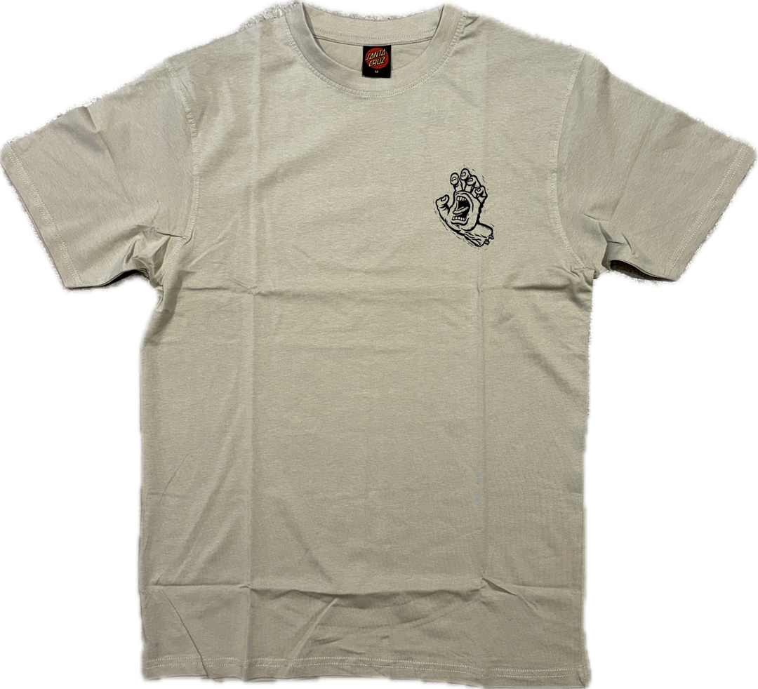 Santa Cruz Stamped Screaming Hand T-Shirt - Grey