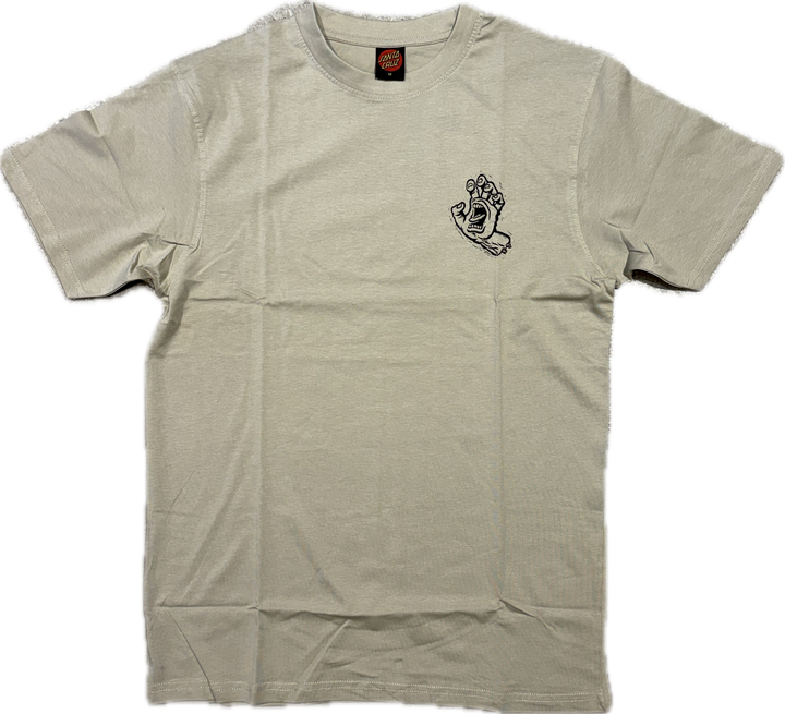 Santa Cruz Stamped Screaming Hand T-Shirt - Grey