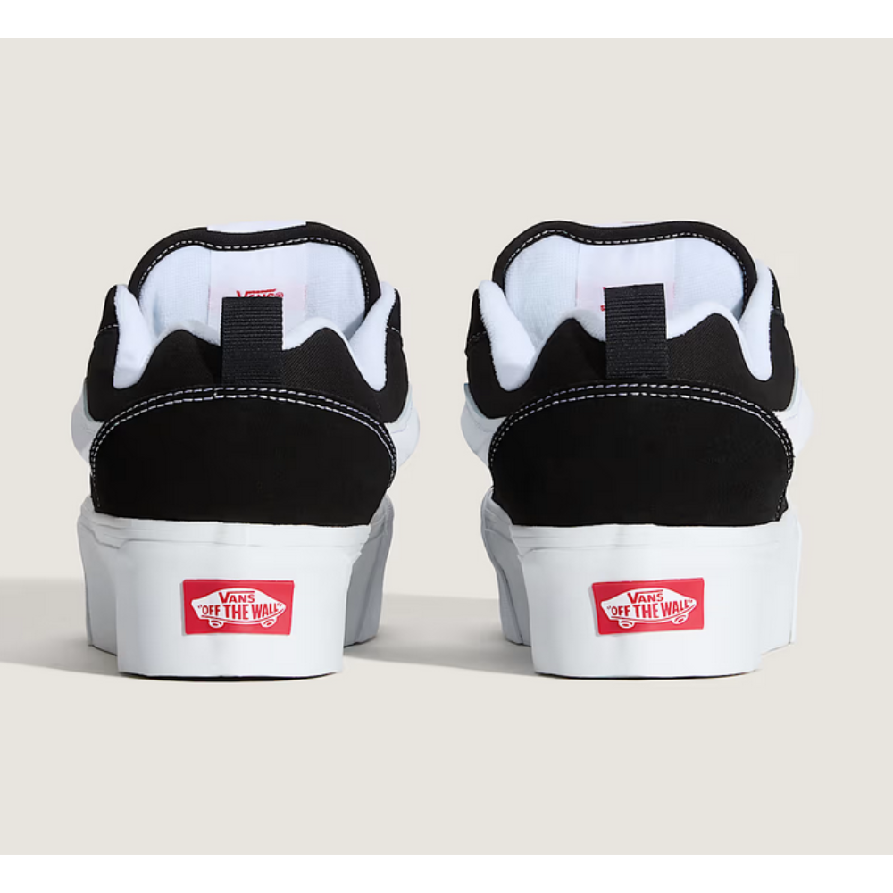 Vans Knu Stack Plateau Schuhe - Black / White