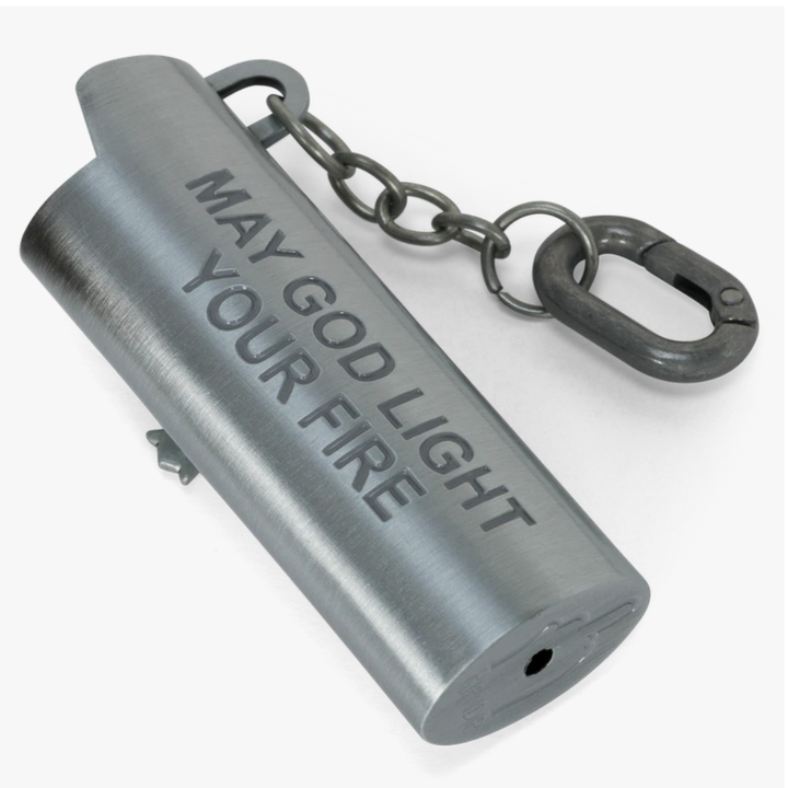 RIPNDIP Nerm Cross Lighter Keychain - Silver