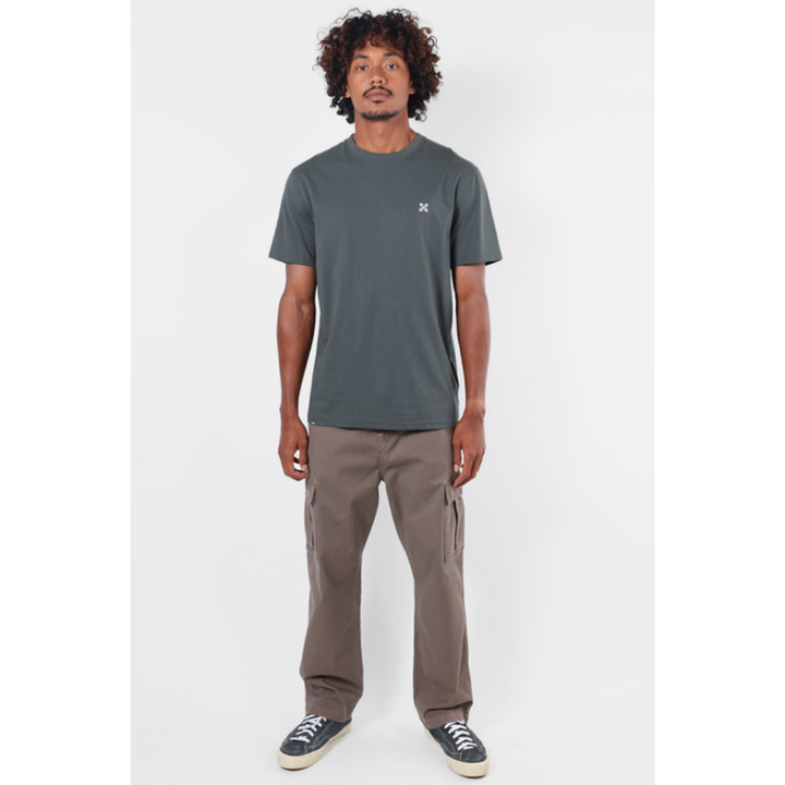 Oxbow Tebaz T-Shirt - Pewter Dunkel Grün