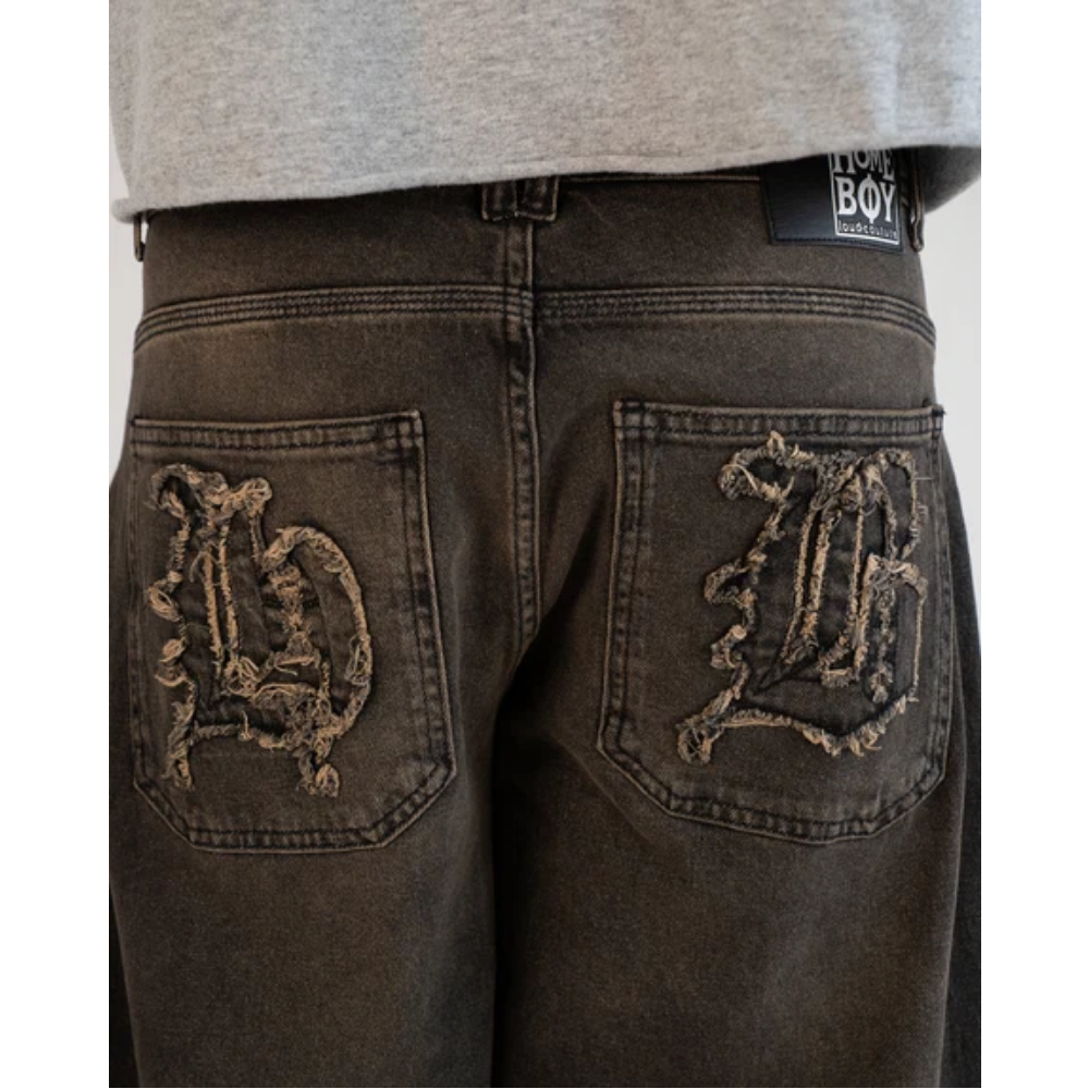 Homeboy MONSTER GOTHIC II Baggy Jeans - Dirty Black
