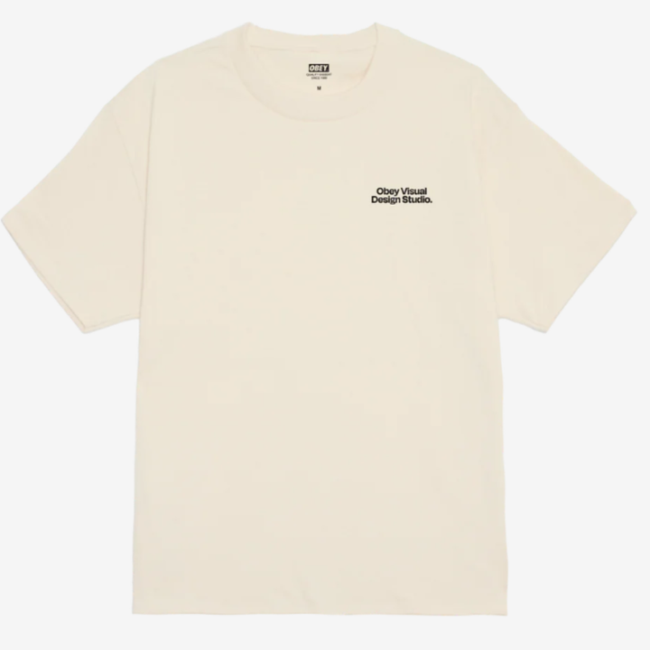 Obey VISUAL DESIGN STUDIO CLASSIC T-SHIRT - Cream Beige