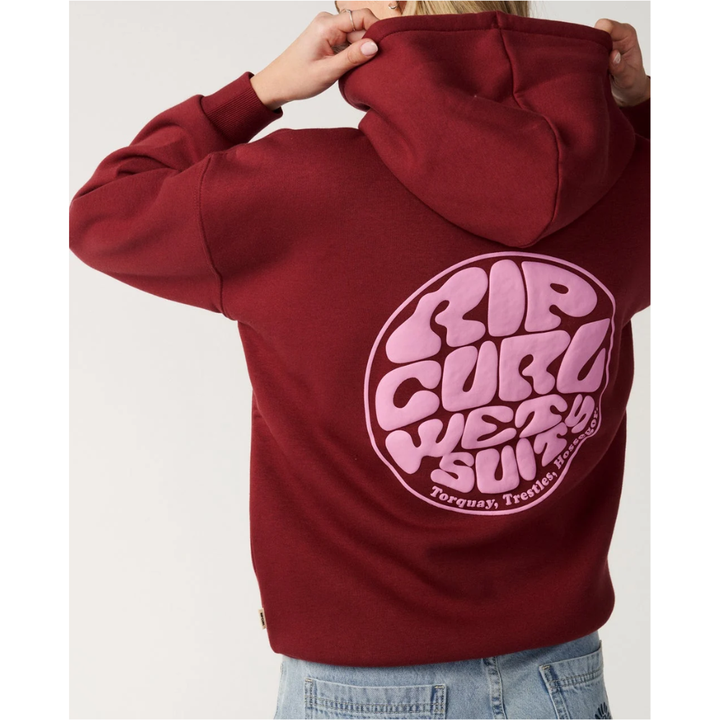 Ripcurl Icons Of Surf Heritage Hoodie - Dark Plum