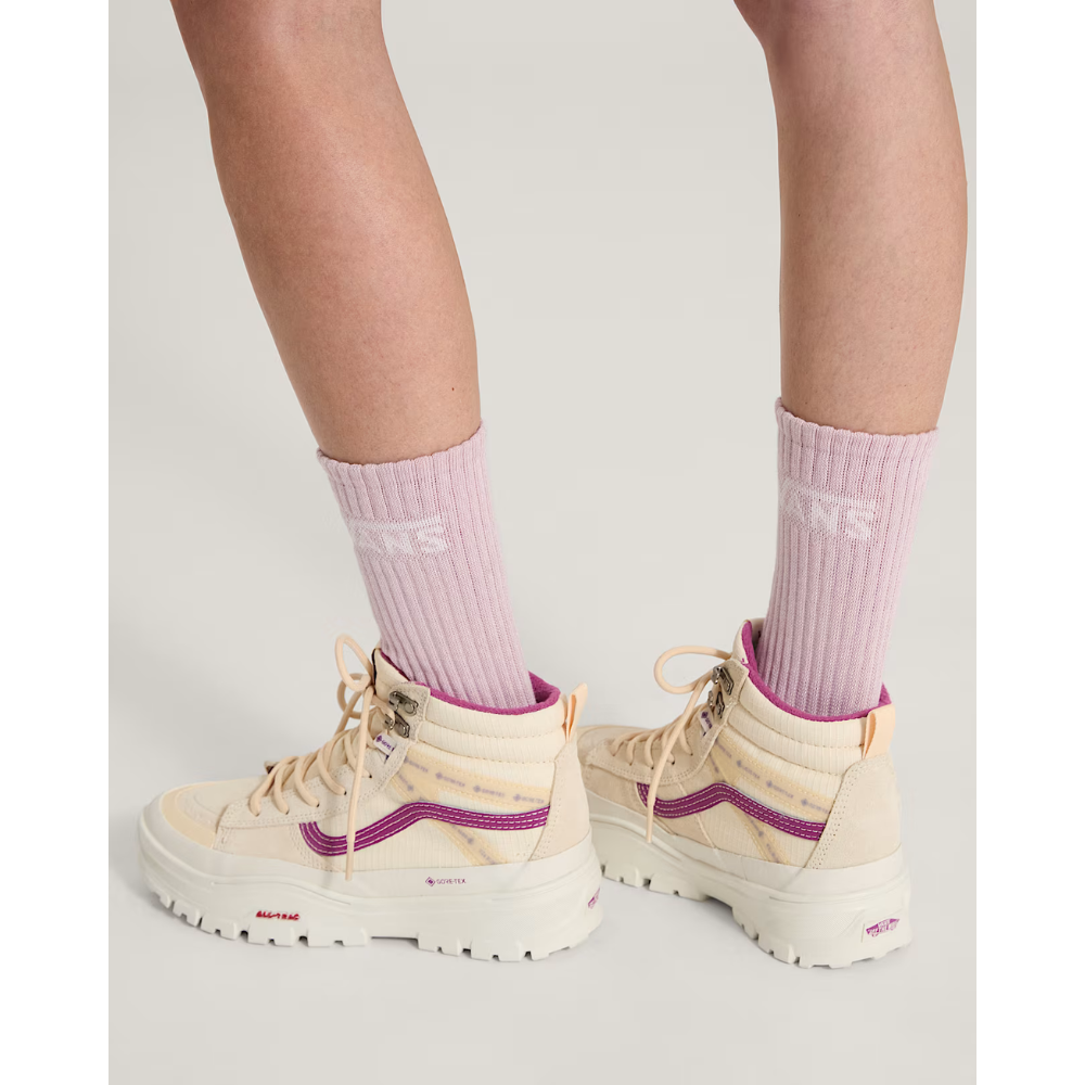 Vans Classic Crew Socks (3 Paar) - Weiß Rose Mint 3 Farben