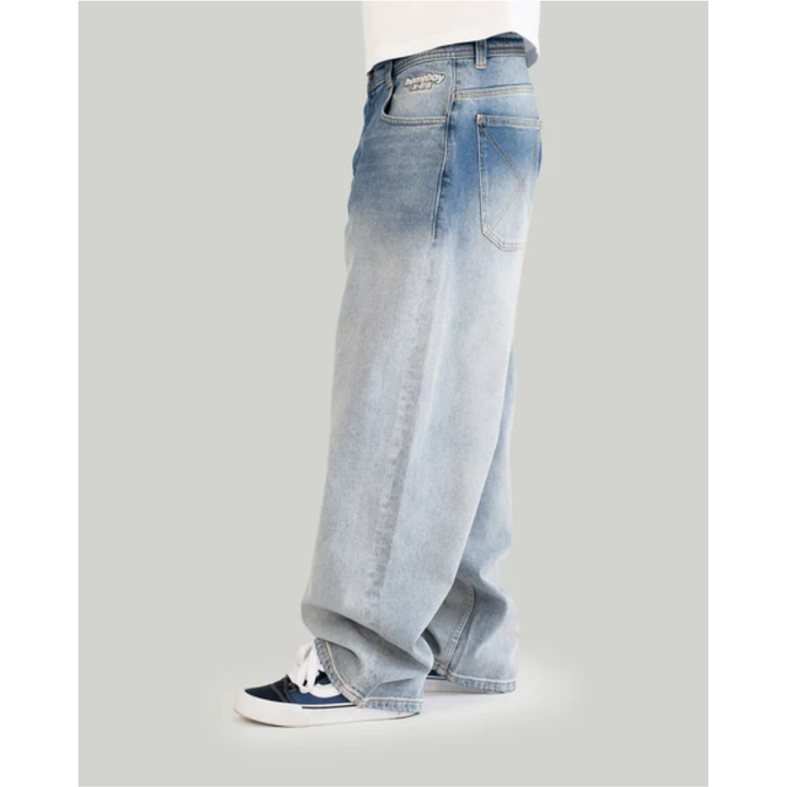 Homeboy MONSTER Fading Baggy Jeans Denim - Vintage Blue