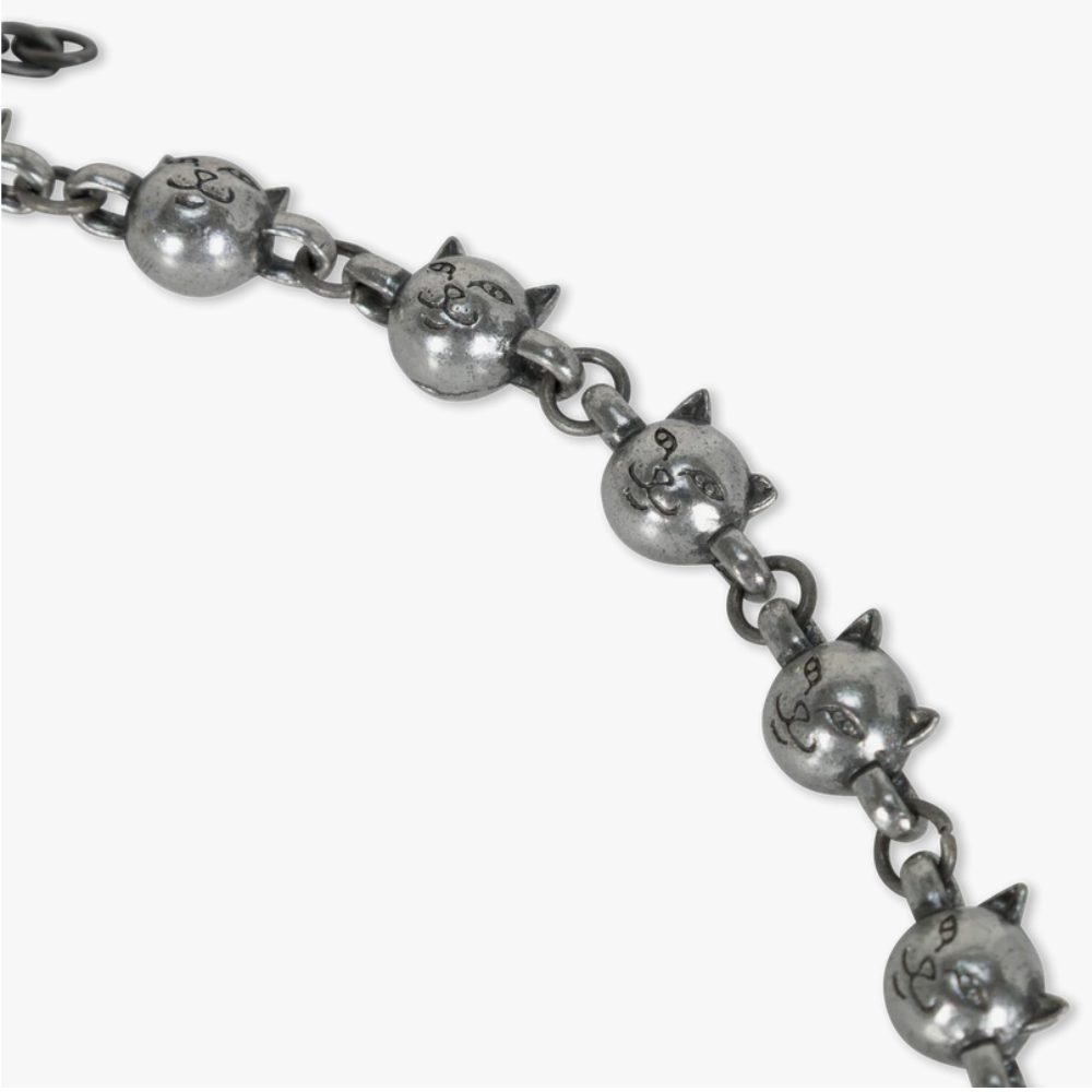 RIPNDIP Lord Nermal Ball and Chain Necklace - Silver