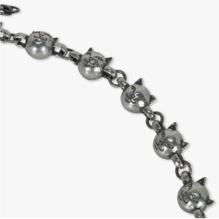 RIPNDIP Lord Nermal Ball and Chain Necklace - Silver