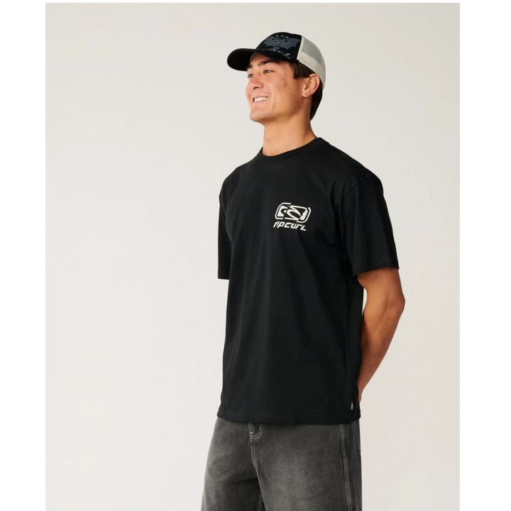 Ripcurl Archive Ripped Loose T-Shirt - Black