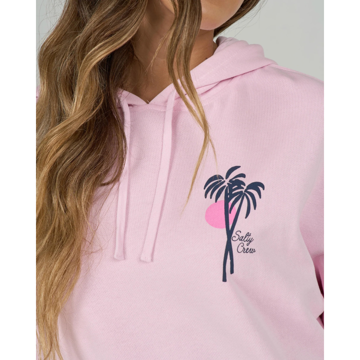 Salty Geo Palm Hoody - Pink