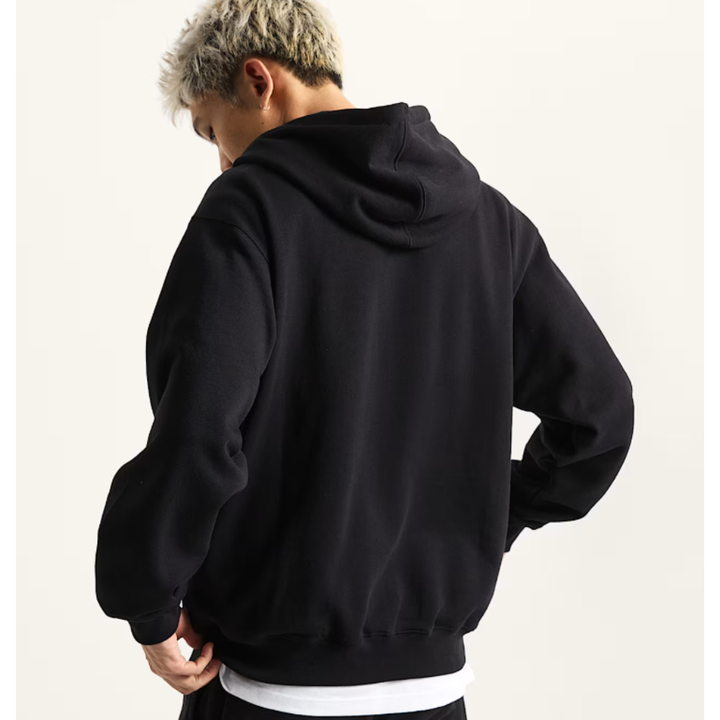 Vans Left Chest 2 Oversized Zip Hoodie - Black