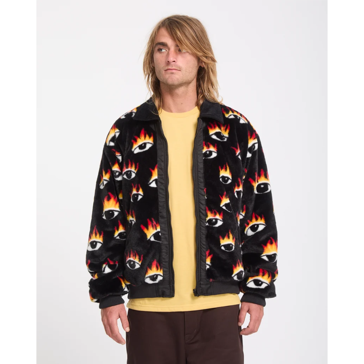 Volcom Ozzy Wendbare Bomberjacke - Black
