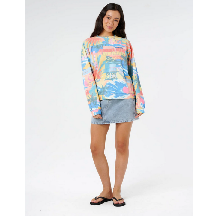 Ripcurl Surf Side Relaxed Sweat  - Multi