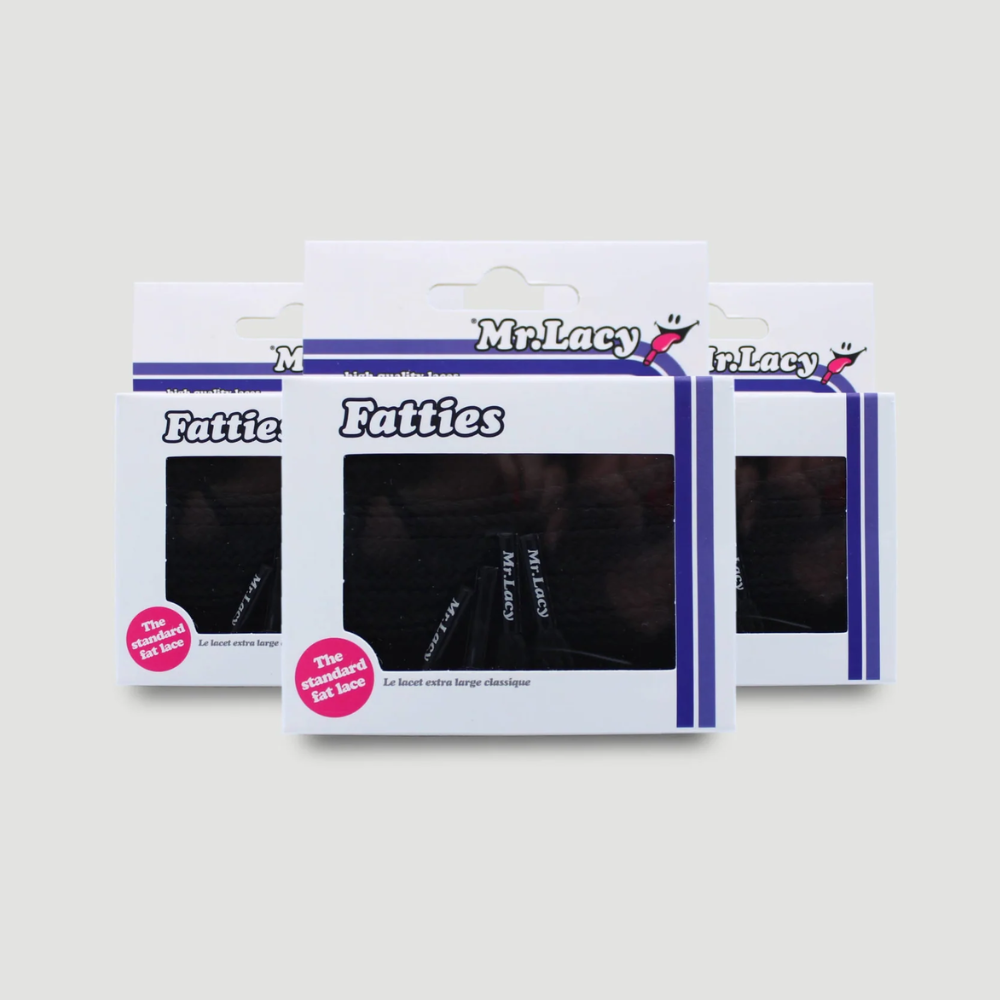 Mr. Lacy Fatties 130cm Laces - Black