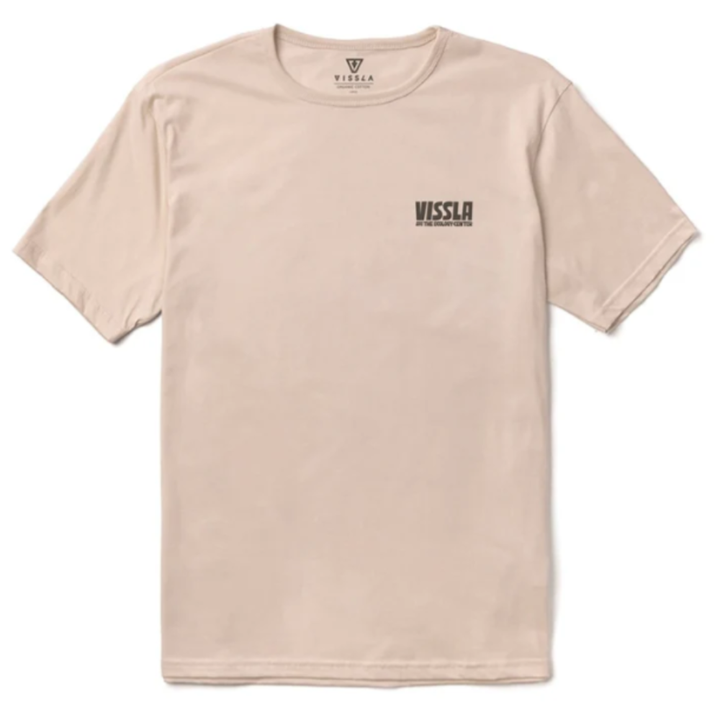 Vissla Tec Surf Farm Organic Tee T-Shirt - Bone Beige