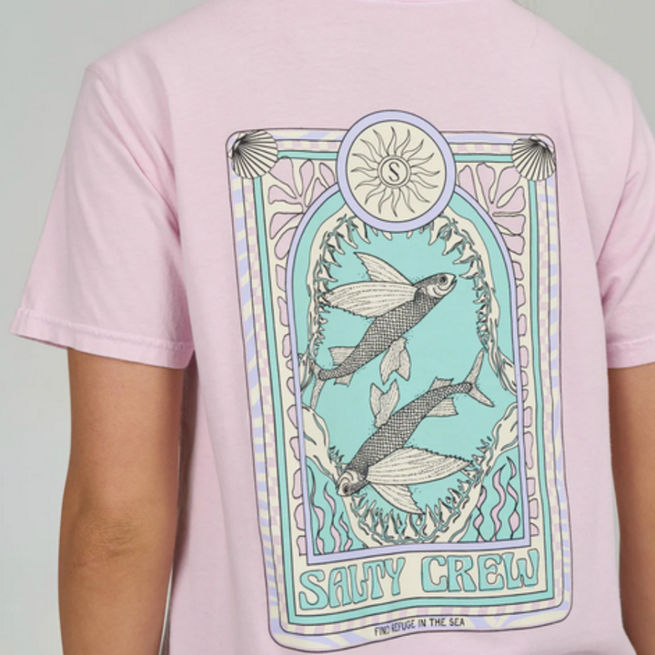 Salty Crew Zodiac Boyfriend Tee - rose