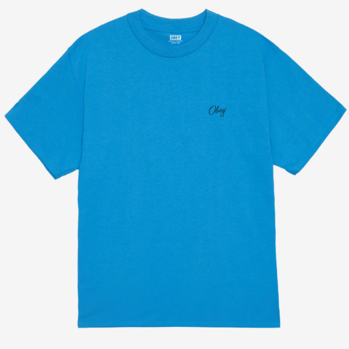 Obey PAPER ROSE CLASSIC T-SHIRT - AZURE BLUE