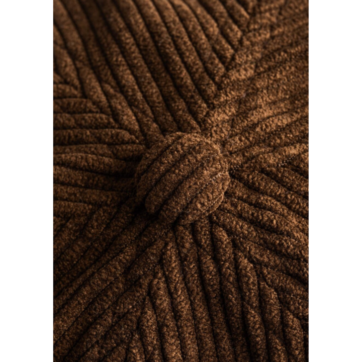 Reell Docker Cap - Dark Brown Cord Beige Fleece