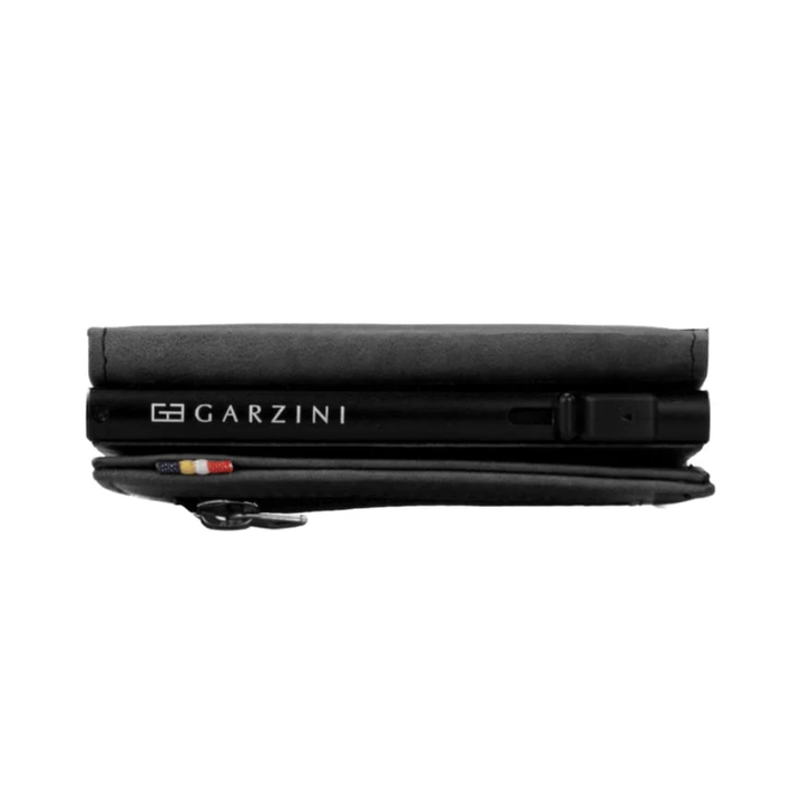 Garzini / Hunterson Metal Wallet Trifold - 12 Cards - gebürstet Black