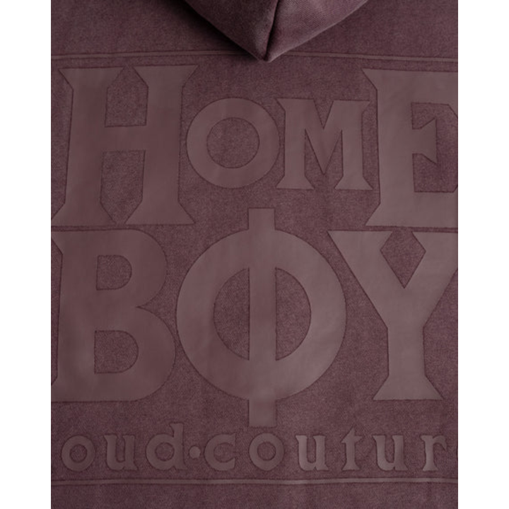 HomeBoy OLD SCHOOL Hoooded Jacket - Maroon Washed