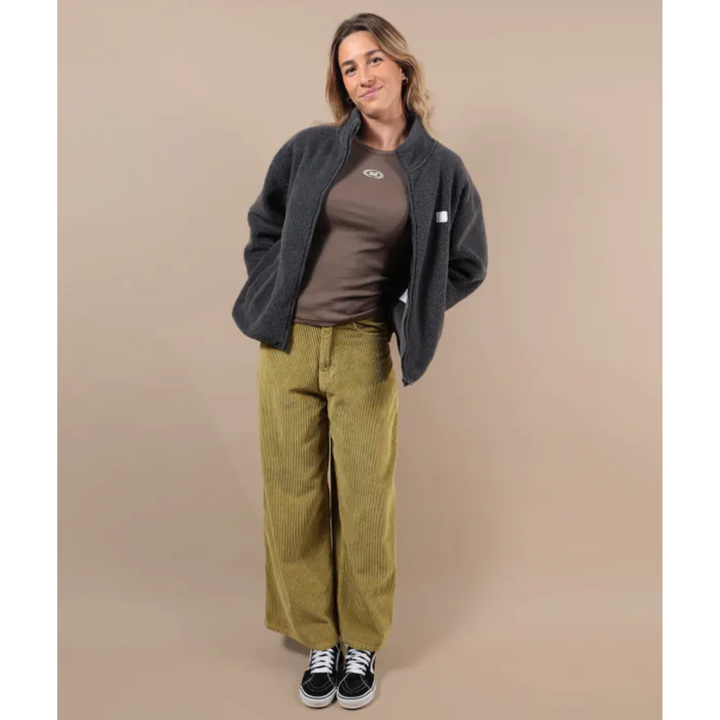 Oxbow Polar fleece WARPEDFLO - Black/White