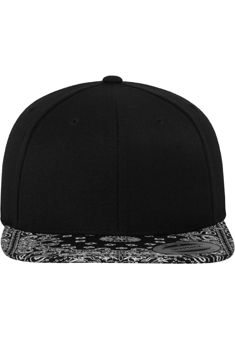 Bandana Snapback 6089 Black/Paisley