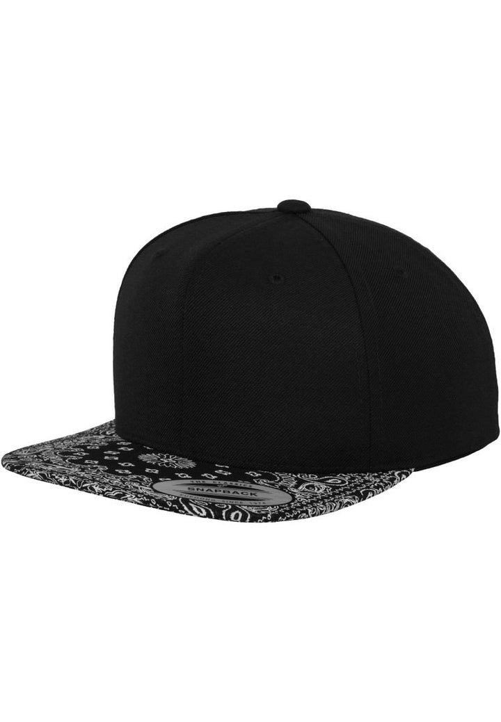 Bandana Snapback 6089 Black/Paisley